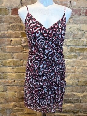Rebecca Minkoff ruched mini dress US 2
